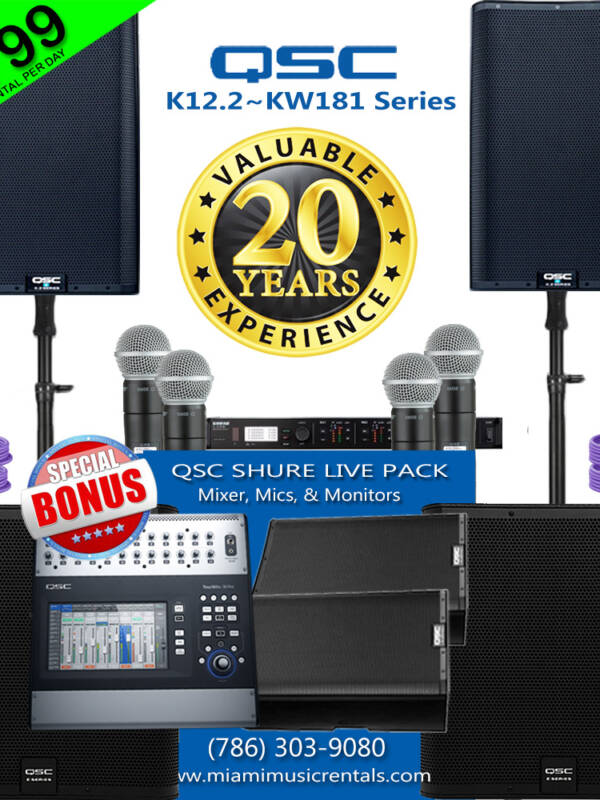 QSC K12.2/KW181 LIVE VOCAL SOUND PACKAGE
