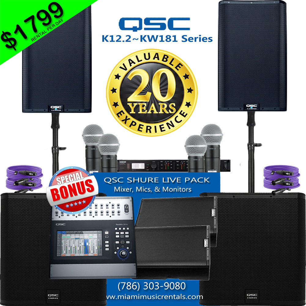 QSC K12.2/KW181 LIVE VOCAL SOUND PACKAGE