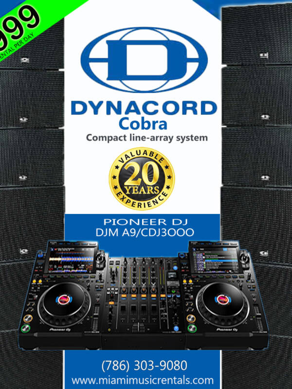 DYNACORD COBRA 4 PIONEER A9/3K PACKAGE