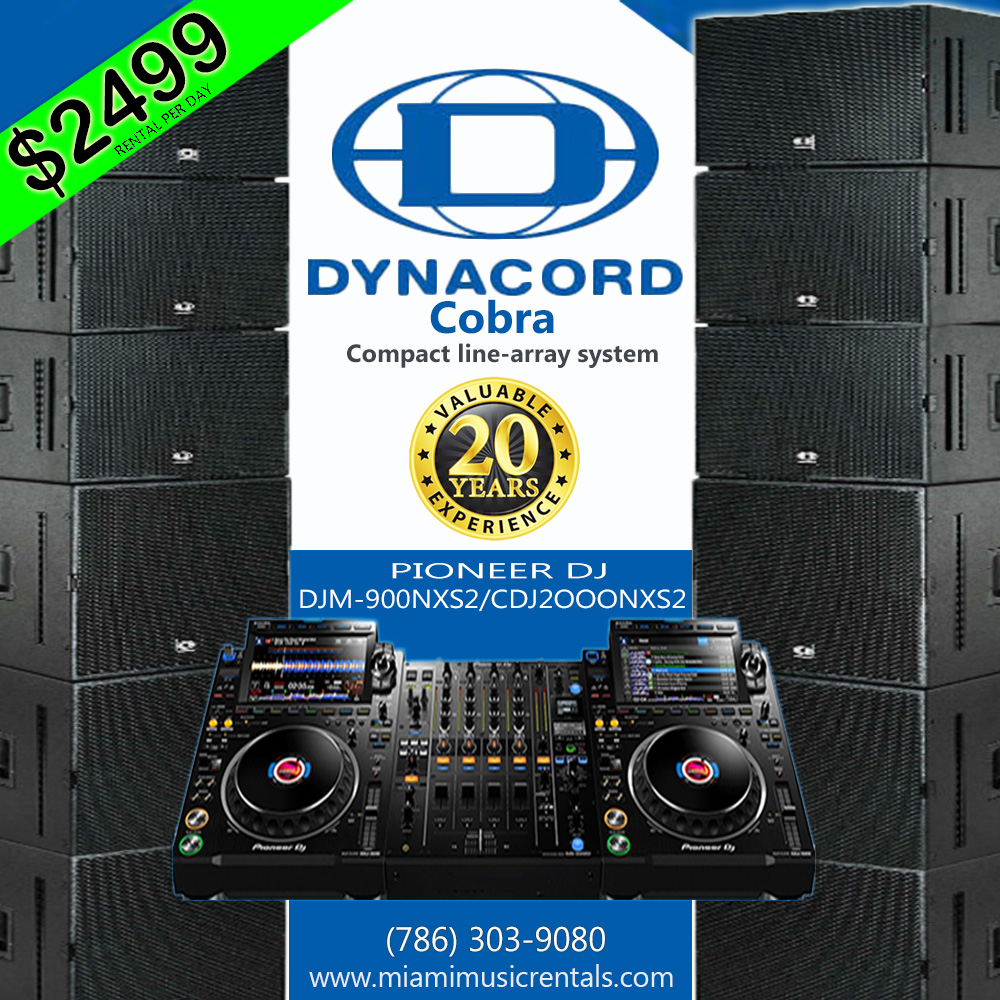 DYNACORD COBRA 4 PIONEER DJM-900NXS2/CDJ2000NXS2 PACKAGE