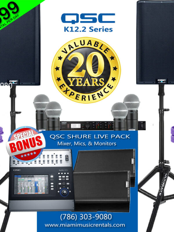 QSC K12.2 "LIVE VOCAL SOUND PACKAGE"